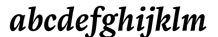 Zenon Medium Italic Font LOWERCASE