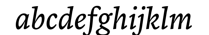 Zenon Regular Italic Font LOWERCASE