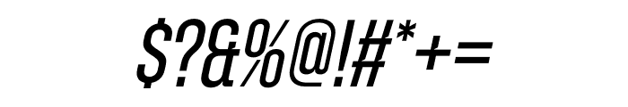 Zuume Cut Italic Font OTHER CHARS