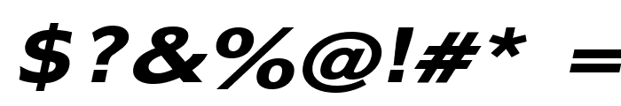 Adams Wide Bold Italic Font OTHER CHARS