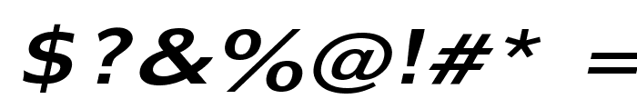 Adams Wide Italic Font OTHER CHARS