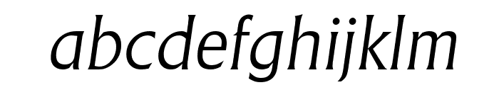 AdelonSerial-Light-Italic Font LOWERCASE