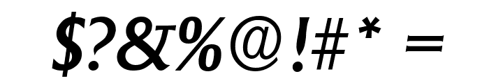 AdelonSerial-Medium-Italic Font OTHER CHARS
