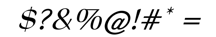 AdiroItalic Font OTHER CHARS