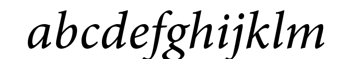 AdobeHebrew-Italic Font LOWERCASE