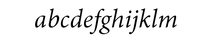 AdobeThai-Italic Font LOWERCASE