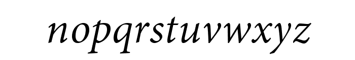 AdobeThai-Italic Font LOWERCASE