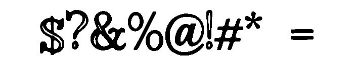 Adecyn Font OTHER CHARS