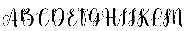Adelia Handmade Font UPPERCASE