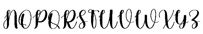 Adelia Handmade Font UPPERCASE