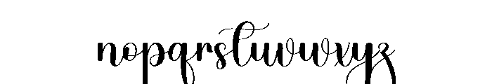 Adelia Handmade Font LOWERCASE