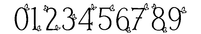 Adora Butterfly
 Regular Font OTHER CHARS