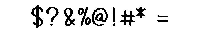 Adorable Handmade Regular Font OTHER CHARS