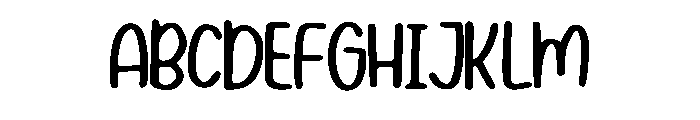 Adorable Handmade Regular Font UPPERCASE