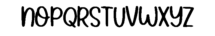 Adorable Handmade Regular Font UPPERCASE