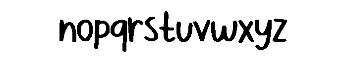 Adorable Handmade Regular Font LOWERCASE