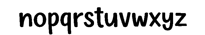 Adorable Handwriting Regular Font LOWERCASE