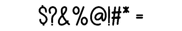 Adorable Rainbow Font OTHER CHARS
