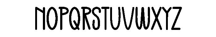 Adorable Rainbow Font LOWERCASE