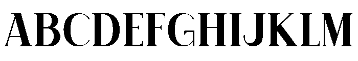 Advance Elegant Font UPPERCASE
