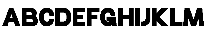 Advance Glowing Sans Regular Font UPPERCASE