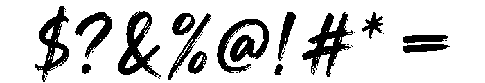 Advance Glowing Font OTHER CHARS