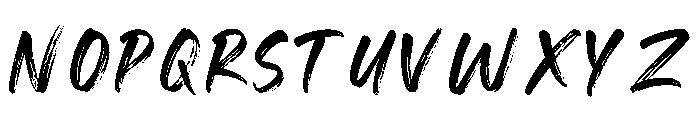 Advance Glowing Font UPPERCASE