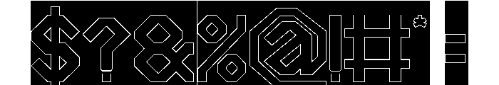 Advanced Civilization-Hollow-In Font OTHER CHARS