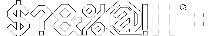 Advanced Civilization-Hollow Font OTHER CHARS