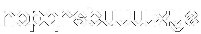 Advanced Civilization-Hollow Font LOWERCASE