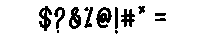 Adventure Camping Font OTHER CHARS