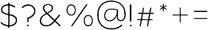 ADGET SANS Extra Light otf (200) Font OTHER CHARS