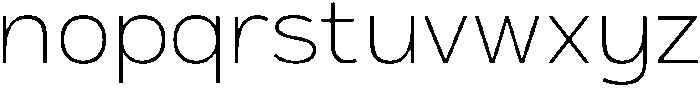 ADGET SANS Extra Light otf (200) Font LOWERCASE