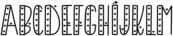 ADORABLE OUTLINE otf (400) Font UPPERCASE