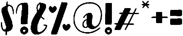 ADORABLE Regular otf (400) Font OTHER CHARS