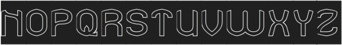 ADVENTURER-Hollow-Inverse otf (400) Font UPPERCASE