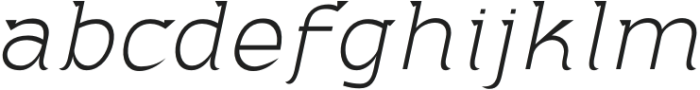 Adahi Thin Slanted otf (100) Font LOWERCASE