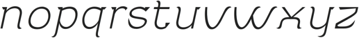 Adahi Thin Slanted otf (100) Font LOWERCASE