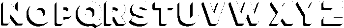 Adair 3D otf (400) Font UPPERCASE