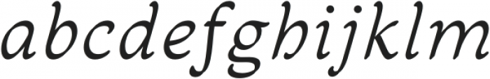 Adams Italic otf (400) Font LOWERCASE