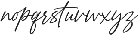 AddamsSignature otf (400) Font LOWERCASE
