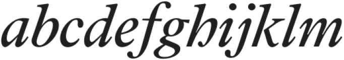 Addington CF Regular Italic otf (400) Font LOWERCASE