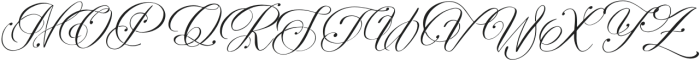 Adeglian Italic otf (400) Font UPPERCASE