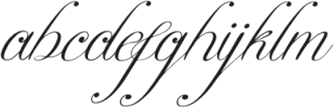 Adeglian Italic otf (400) Font LOWERCASE