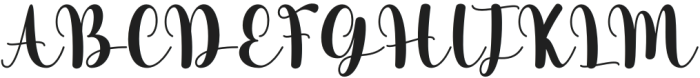 Adelecia Regular otf (400) Font UPPERCASE