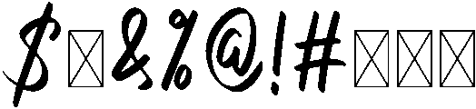 Adelia Regular otf (400) Font OTHER CHARS