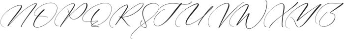 Adelinetha Charlote Italic otf (400) Font UPPERCASE