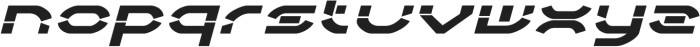 Adelion Expanded Italic otf (400) Font LOWERCASE