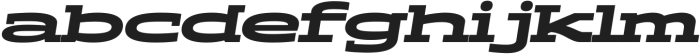 Aderos Black Wide Oblique otf (900) Font LOWERCASE