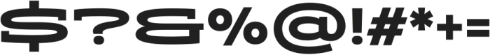 Aderos Extra Bold Wide otf (700) Font OTHER CHARS